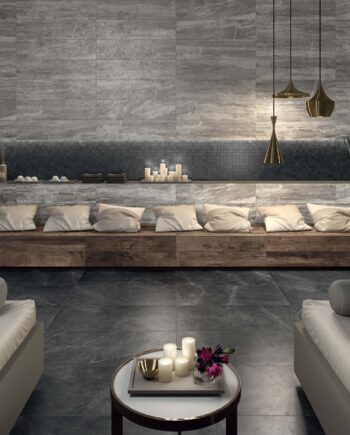Ceramic tiles ABK  Sensi Pietra Grey Sable R 60x60cm