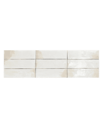 Coloured porcelain wall tile Dune Granadella Sal, 6.4x22.3 cm, 9 mm, glossy, handmade effect