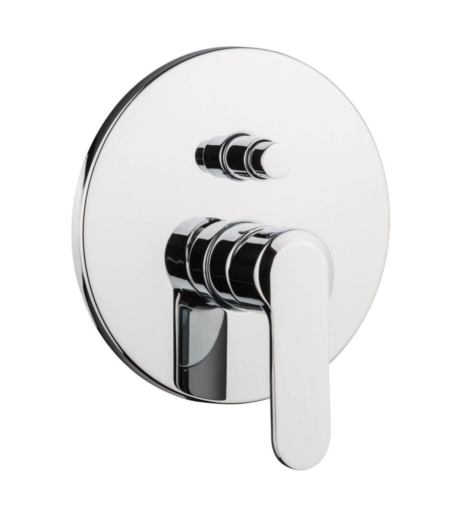 Concealed shower mixer Emmevi Nefer 77019, 2 outlets, push-button, chrome Concealed shower mixer Emmevi Nefer 77019, 2 outlets, push-button