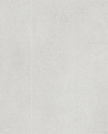 Concrete effect porcelain mosaic tile Tau Integra Pearl 10x10, 30x30 cm, pearl grey