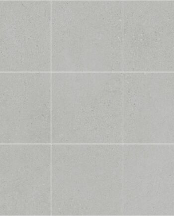 Concrete effect porcelain mosaic tile Tau Integra Silver 10x10, 30x30 cm, silver grey