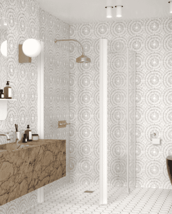 Curved shower enclosure Hietakari Infinia 271, hinged door + hinged door with fixed part