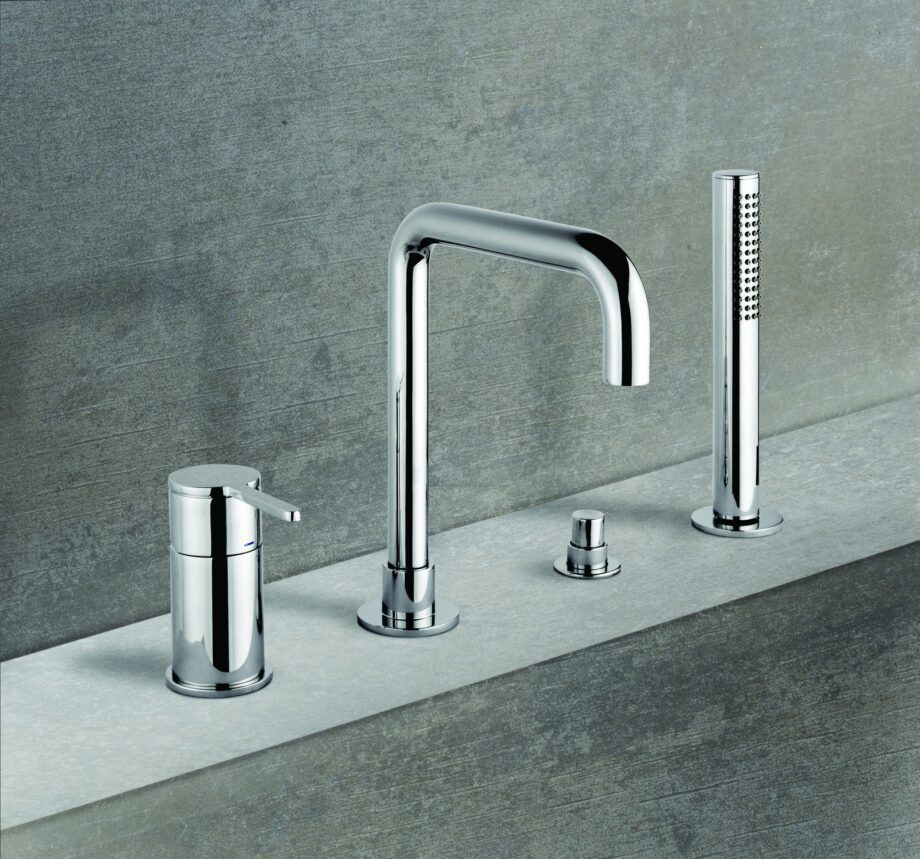 Deck-mounted bath mixer Emmevi Filobrass 85120, 4 holes, chrome Deck-mounted bath mixer Emmevi Filobrass 85120, 4 holes – 2