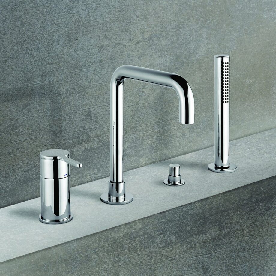 Deck-mounted bath mixer Emmevi Filobrass 85120, 4 holes, chrome Deck-mounted bath mixer Emmevi Filobrass 85120, 4 holes – 3