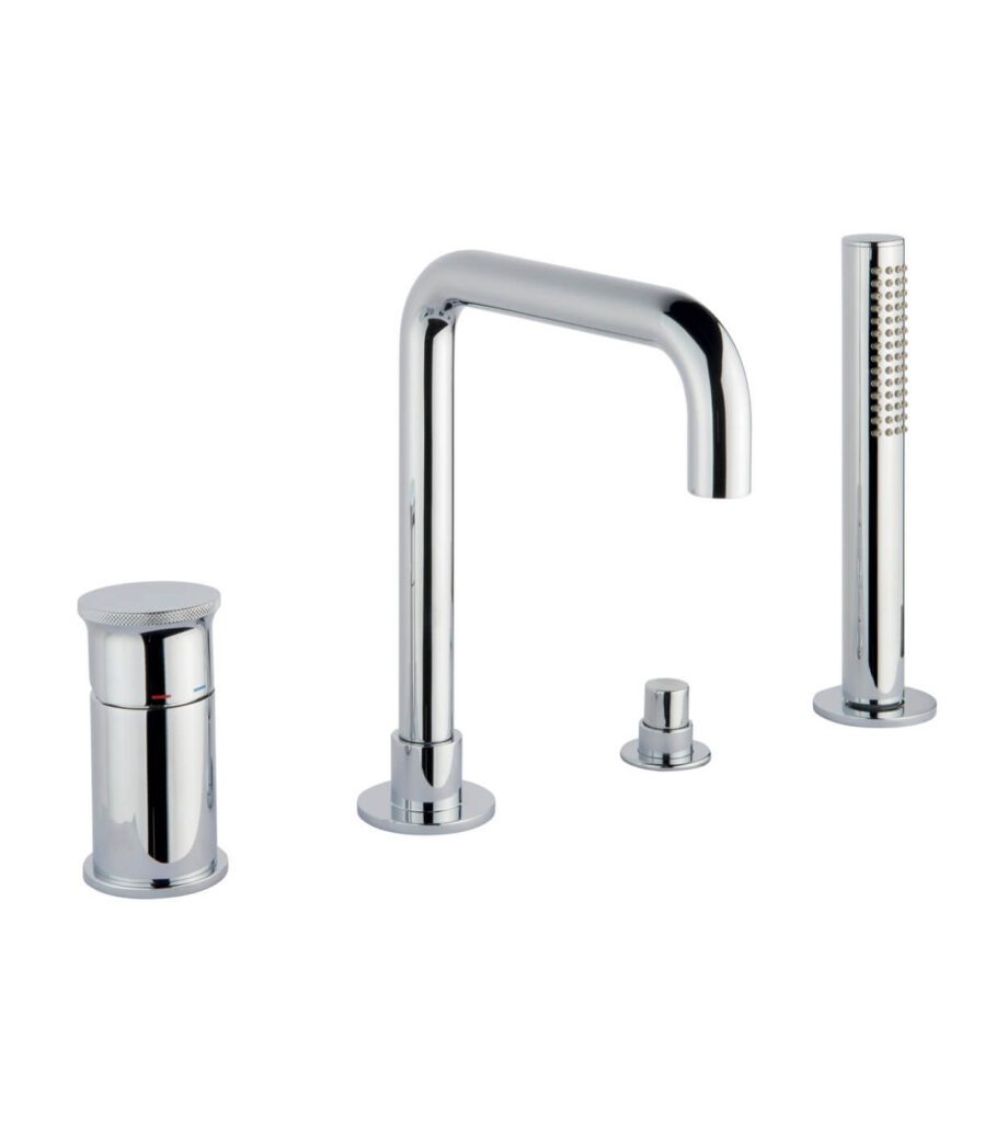 Deck-mounted bath mixer Emmevi Filobrass 85120, 4 holes, chrome Deck-mounted bath mixer Emmevi Filobrass 85120, 4 holes – 4