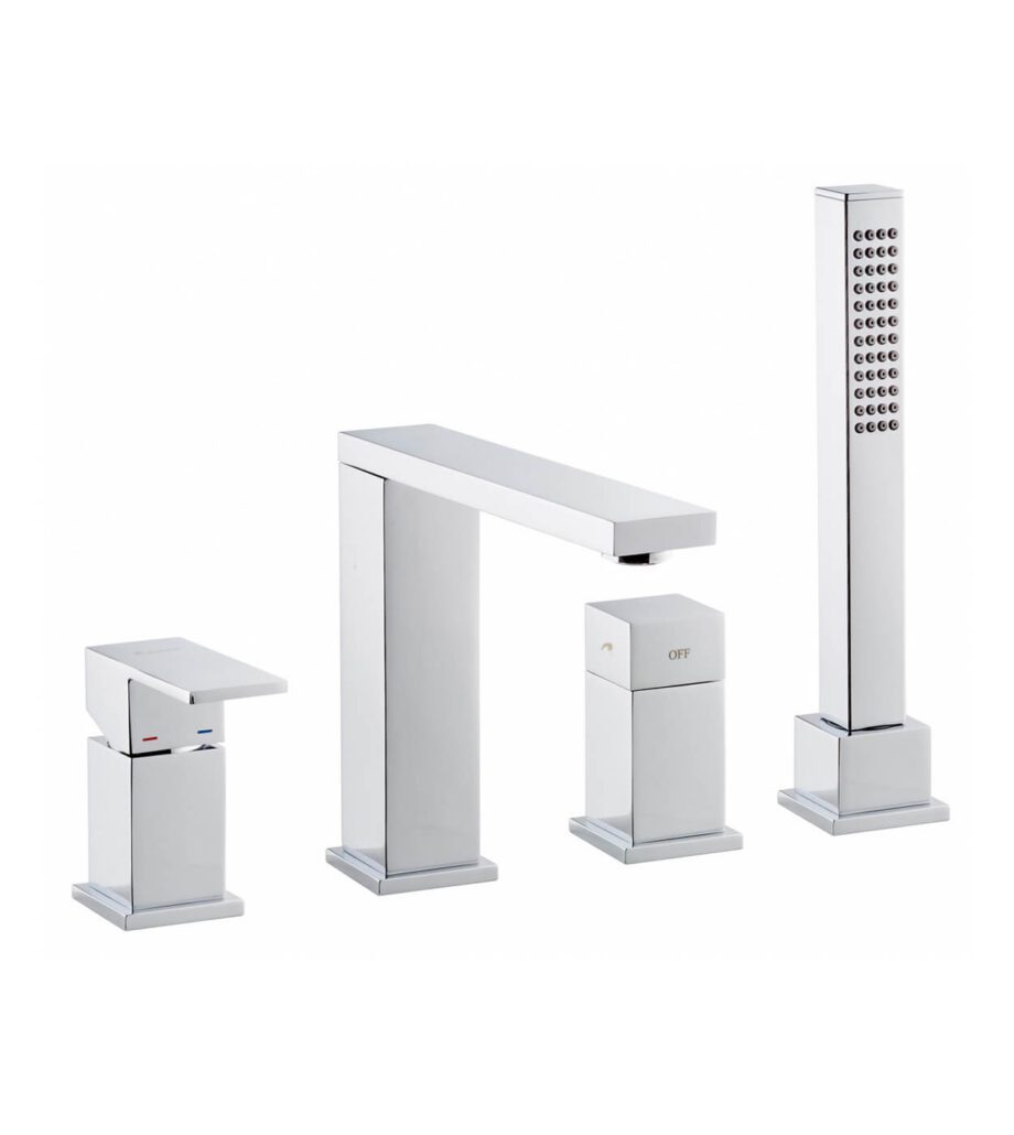 Deck-mounted bath mixer Emmevi Gea 26120, 4 holes, chrome, closed lever Deck-mounted bath mixer Emmevi Gea 26120, 4 holes – 2