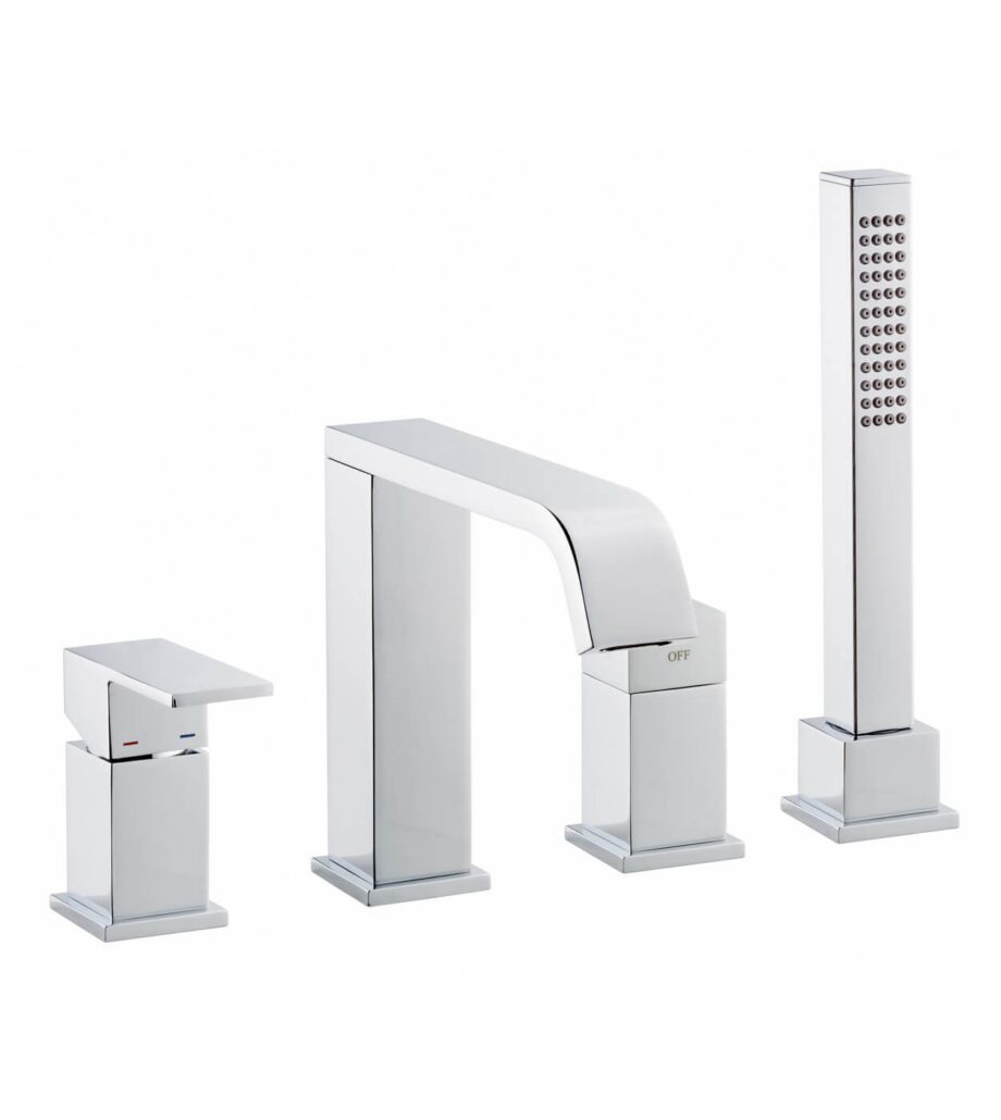 Deck-mounted bath mixer Emmevi Siris 47120, 4 holes, chrome, closed lever Deck-mounted bath mixer Emmevi Siris 47120, 4 holes – 2