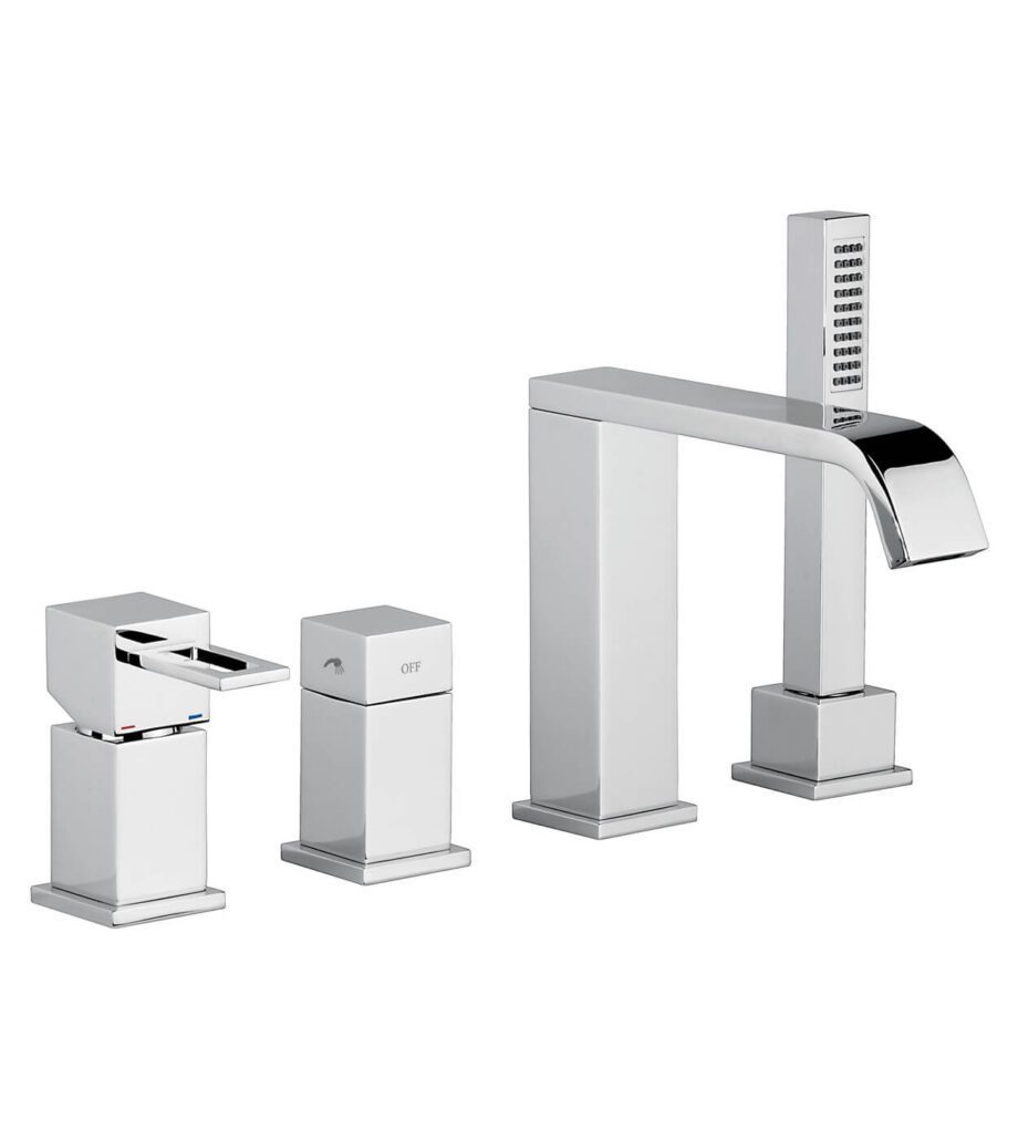 Deck-mounted bath mixer Emmevi Siris 47120, 4 holes, chrome, holed lever Deck-mounted bath mixer Emmevi Siris 47120, 4 holes – 3