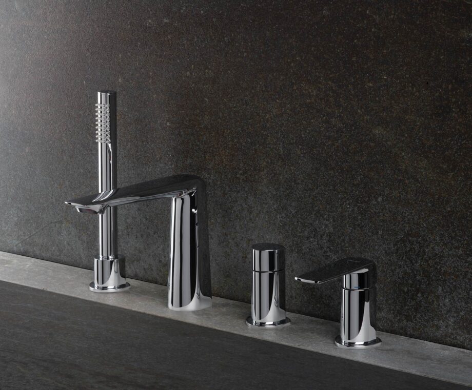 Deck-mounted bath mixer Emmevi Stele 99120, 4 holes, chrome Deck-mounted bath mixer Emmevi Stele 99120, 4 holes – 2