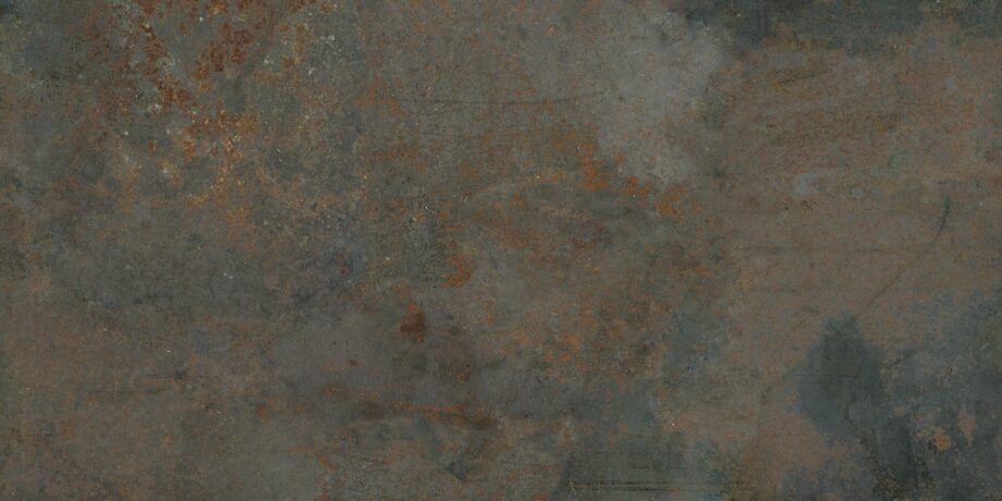Roostes metalli efektiga portselanplaat Dune Diurne Oxide, 60x120 cm, 10 mm, roostepruun