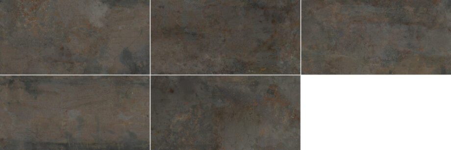 Roostes metalli efektiga portselanplaat Dune Diurne Oxide, 60x120 cm, 10 mm, roostepruun