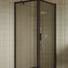 Shower enclosure Hietakari Bläk 755 New York, Cocoa frame, bronze tinted glass Shower enclosure Hietakari Bläk 755 New York, Cocoa frame, bronze tinted glass