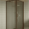 Shower enclosure Hietakari Bläk 755 New York, Mocha frame, grey tinted glass Shower enclosure Hietakari Bläk 755 New York, Mocha frame, grey tinted glass