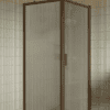 Shower enclosure Hietakari Bläk 755 New York, Mocha frame, reeded glass Shower enclosure Hietakari Bläk 755 New York, Mocha frame, reeded glass