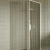 Shower enclosure Hietakari Bläk 755 New York, white frame, clear glass Shower enclosure Hietakari Bläk 755 New York, fixed wall + hinged door