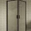 Shower enclosure Hietakari Bläk 757 New York, Cocoa frame, reeded glass Shower enclosure Hietakari Bläk 757 New York, Cocoa frame, reeded glass