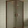 Shower enclosure Hietakari Bläk 757 New York, Mocha frame, grey tinted glass Shower enclosure Hietakari Bläk 757 New York, Mocha frame, grey tinted glass