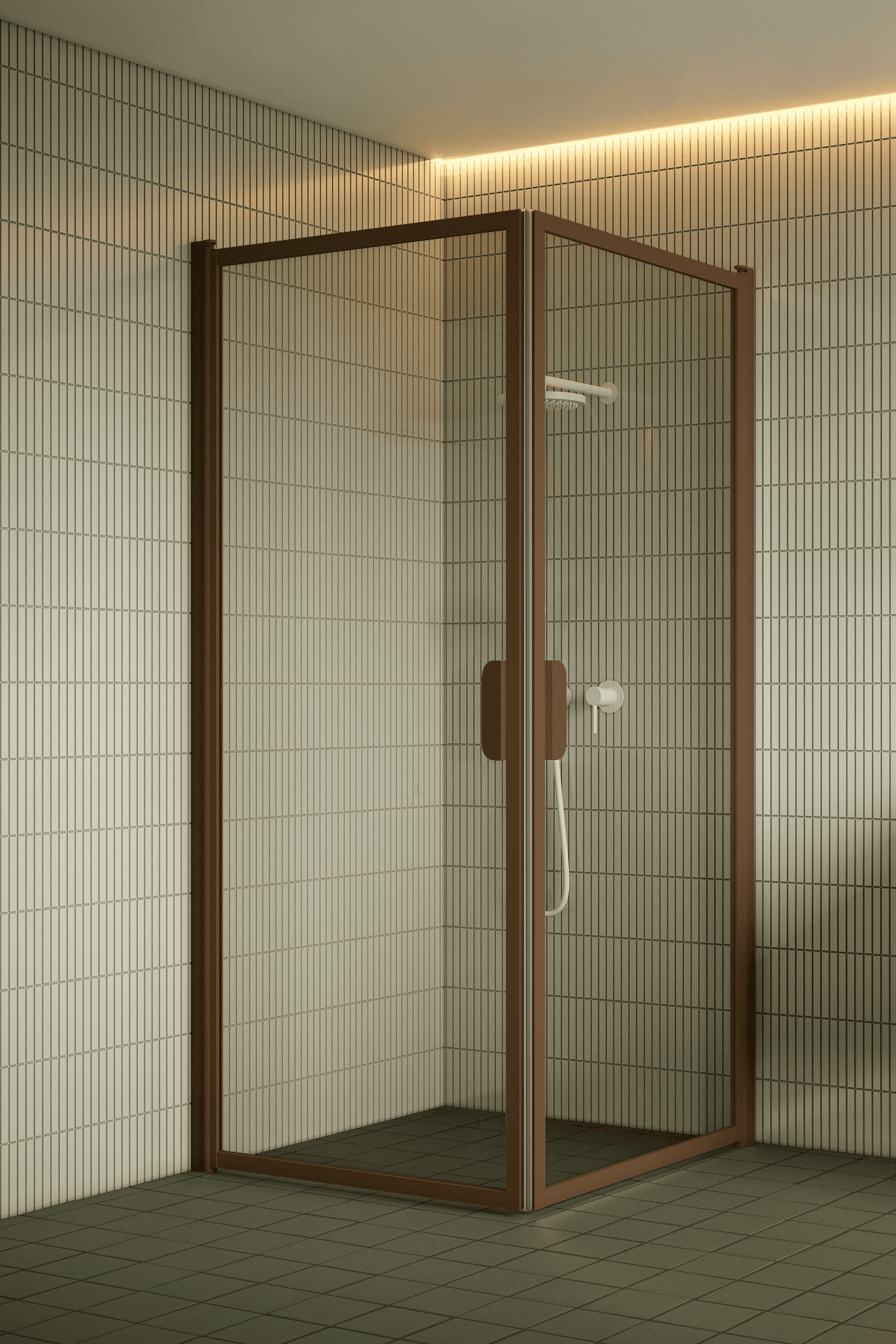 Shower enclosure Hietakari Bläk 757 New York, hinged door + hinged door – 6