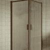 Shower enclosure Hietakari Bläk 757 New York, Mocha frame, reeded glass Shower enclosure Hietakari Bläk 757 New York, Mocha frame, reeded glass