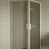 Shower enclosure Hietakari Bläk 757 New York, white frame, grey tinted glass Shower enclosure Hietakari Bläk 757 New York, white frame, grey tinted glass