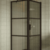 Shower enclosure Hietakari Bläk 760 Tokyo, Cocoa frame, grey tinted glass Shower enclosure Hietakari Bläk 760 Tokyo, Cocoa frame, grey tinted glass