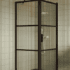 Shower enclosure Hietakari Bläk 760 Tokyo, Cocoa frame, clear glass Shower enclosure Hietakari Bläk 760 Tokyo, Cocoa frame, clear glass
