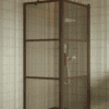 Shower enclosure Hietakari Bläk 760 Tokyo, Mocha frame, bronze tinted glass Shower enclosure Hietakari Bläk 760 Tokyo, Mocha frame, bronze tinted glass