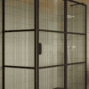Shower enclosure Hietakari Bläk 761 Tokyo, Cocoa frame, reeded glass Shower enclosure Hietakari Bläk 761 Tokyo, Cocoa frame, reeded glass