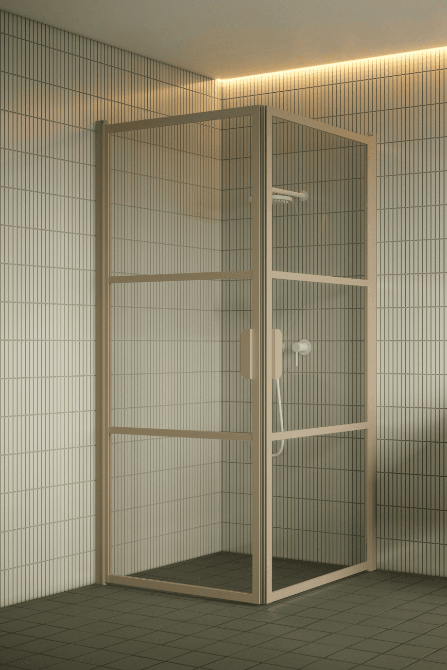 Shower enclosure Hietakari Bläk 762 Tokyo, hinged door + hinged door – 5