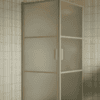 Shower enclosure Hietakari Bläk 762 Tokyo, Sand frame, satin frosted glass
