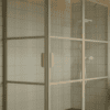 Shower enclosure Hietakari Bläk 763 Tokyo, Sand frame, reeded glass