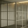 Shower enclosure Hietakari Bläk 764 Tokyo, Sand frame, bronze tinted glass Shower enclosure Hietakari Bläk 764 Tokyo, Sand frame, bronze tinted glass