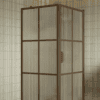 Shower enclosure Hietakari Bläk 765 Paris, Mocha frame, reeded glass Shower enclosure Hietakari Bläk 765 Paris, Mocha frame, reeded glass