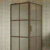 Shower enclosure Hietakari Bläk 765 Paris, Mocha frame, satin frosted glass Shower enclosure Hietakari Bläk 765 Paris, Mocha frame, satin frosted glass