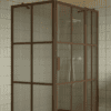 Shower enclosure Hietakari Bläk 766 Paris, Mocha frame, grey tinted glass Shower enclosure Hietakari Bläk 766 Paris, Mocha frame, grey tinted glass