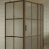 Shower enclosure Hietakari Bläk 766 Paris, Mocha frame, satin frosted glass Shower enclosure Hietakari Bläk 766 Paris, Mocha frame, satin frosted glass