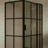 Shower enclosure Hietakari Bläk 766 Paris, black frame, bronze tinted glass Shower enclosure Hietakari Bläk 766 Paris, black frame, bronze tinted glass