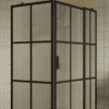 Shower enclosure Hietakari Bläk 766 Paris, black frame, reeded glass Shower enclosure Hietakari Bläk 766 Paris, black frame, reeded glass