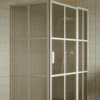 Shower enclosure Hietakari Bläk 766 Paris, white frame, bronze tinted glass Shower enclosure Hietakari Bläk 766 Paris, white frame, bronze tinted glass