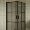 Shower enclosure Hietakari Bläk 767 Paris, Cocoa frame, grey tinted glass Shower enclosure Hietakari Bläk 767 Paris, Cocoa frame, grey tinted glass