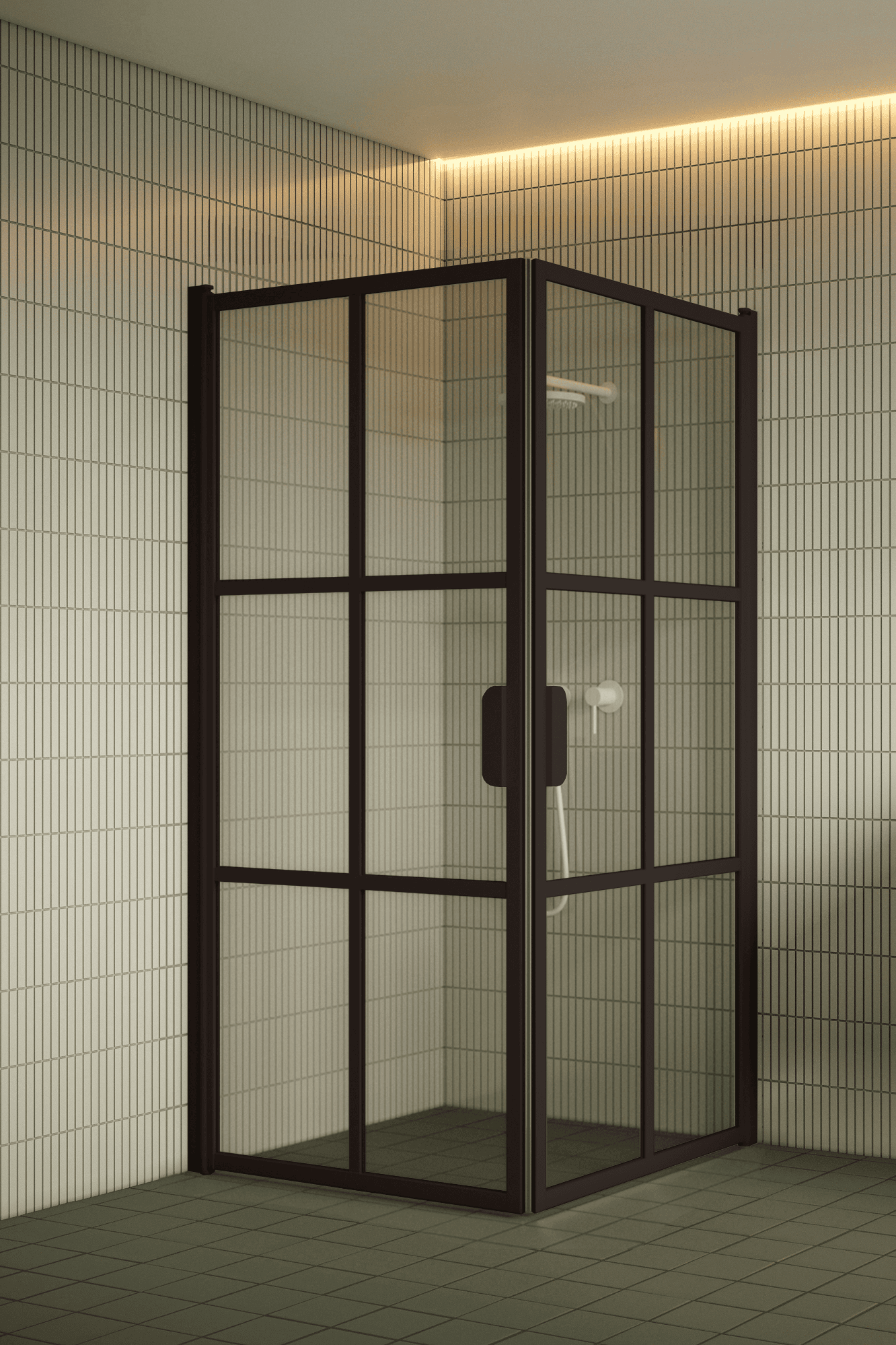 Shower enclosure Hietakari Bläk 767 Paris, hinged door + hinged door – 7