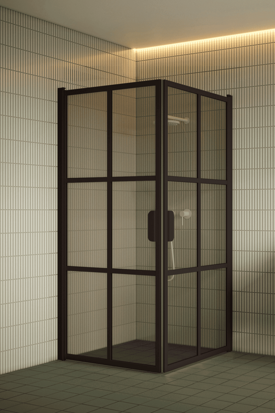 Shower enclosure Hietakari Bläk 767 Paris, Cocoa frame, bronze tinted glass Shower enclosure Hietakari Bläk 767 Paris, Cocoa frame, bronze tinted glass