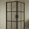 Shower enclosure Hietakari Bläk 767 Paris, Cocoa frame, reeded glass Shower enclosure Hietakari Bläk 767 Paris, Cocoa frame, reeded glass