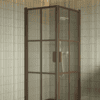 Shower enclosure Hietakari Bläk 767 Paris, Mocha frame, clear glass Shower enclosure Hietakari Bläk 767 Paris, hinged door + hinged door – 6