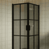 Shower enclosure Hietakari Bläk 767 Paris, black frame, grey tinted glass Shower enclosure Hietakari Bläk 767 Paris, black frame, grey tinted glass