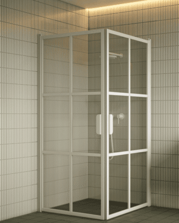 Shower enclosure Hietakari Bläk 767 Paris, hinged door + hinged door