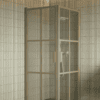 Shower enclosure Hietakari Bläk 767 Paris, Sand frame, clear glass Shower enclosure Hietakari Bläk 767 Paris, hinged door + hinged door – 5