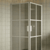 Shower enclosure Hietakari Bläk 767 Paris, white frame, grey tinted glass Shower enclosure Hietakari Bläk 767 Paris, white frame, grey tinted glass