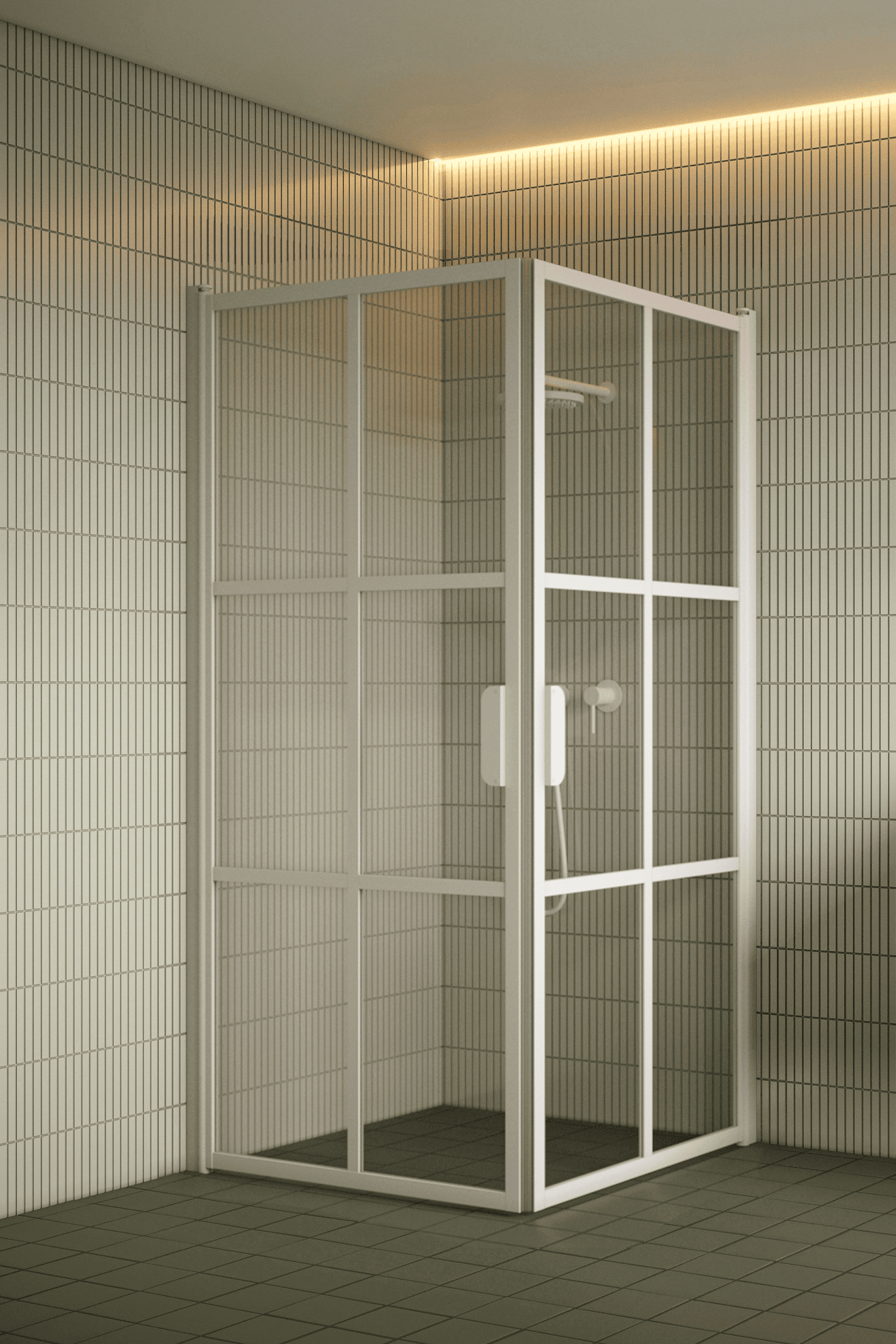 Shower enclosure Hietakari Bläk 767 Paris, hinged door + hinged door