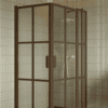 Shower enclosure Hietakari Bläk 768 Paris, Mocha frame, satin frosted glass Shower enclosure Hietakari Bläk 768 Paris, Mocha frame, satin frosted glass
